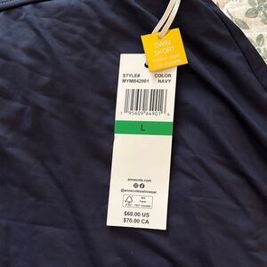 Anne Cole Navy Blue Swim Skort